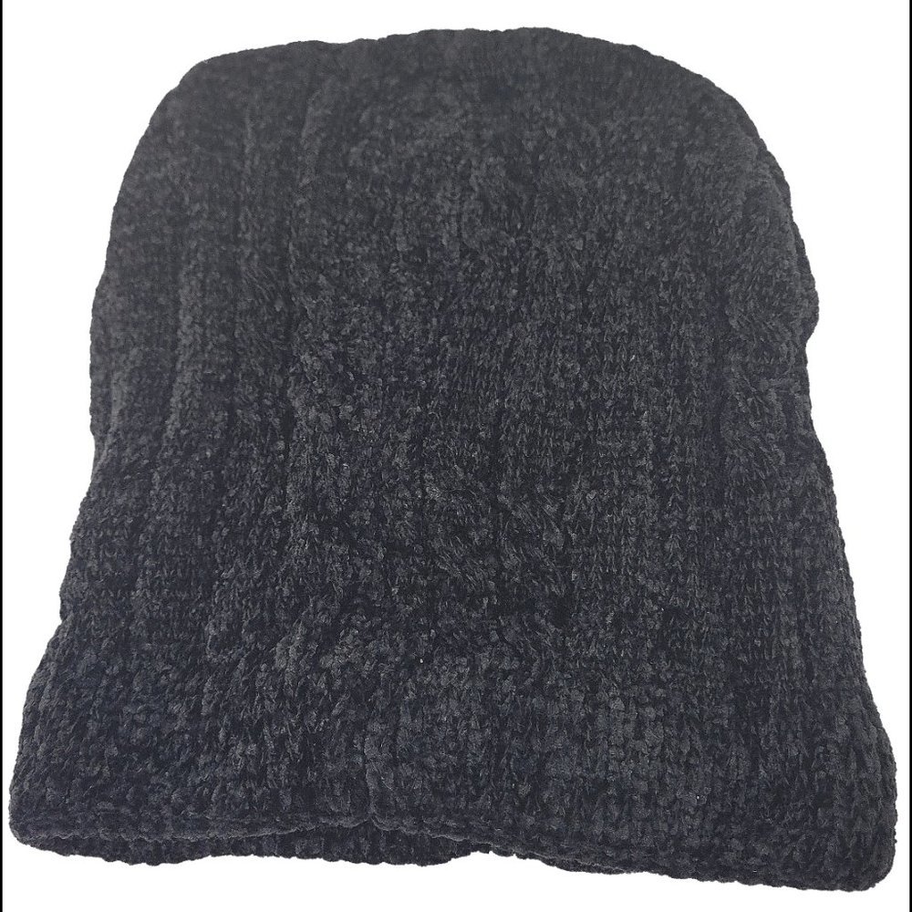 NEW Women's Beanie Hat Cap Solid Plain Knit Ski Skull Cuff Warm Winter - Black - Picture 2 of 3